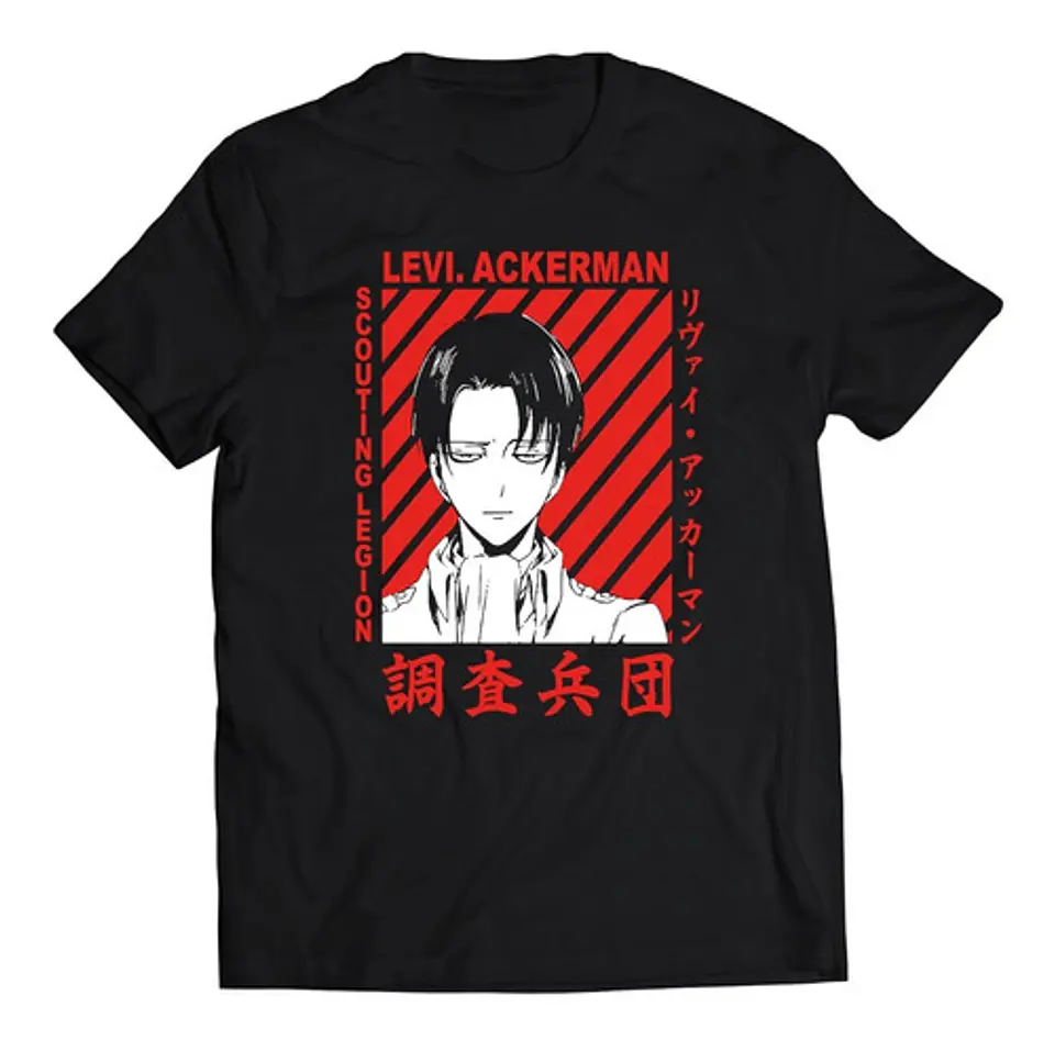 Polera Shingeki No Kyojin Levi | Anime Japonés 1