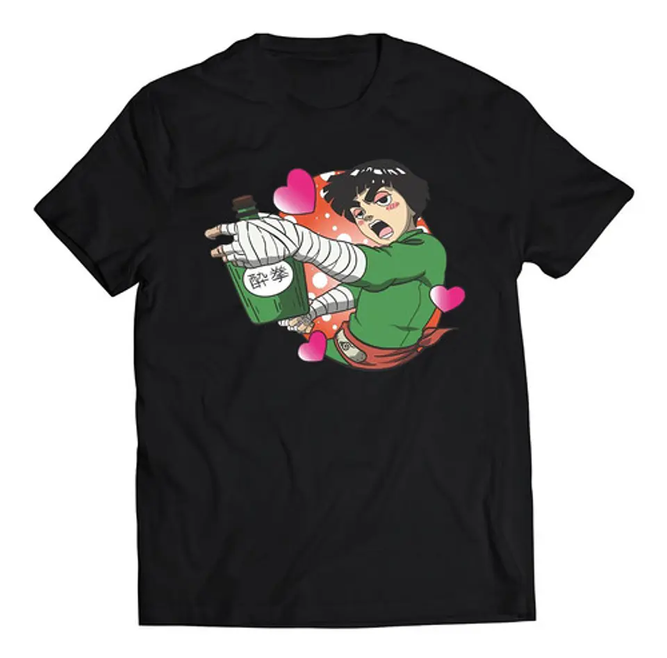 Polera Rock Lee Borracho | Anime Japonés 1