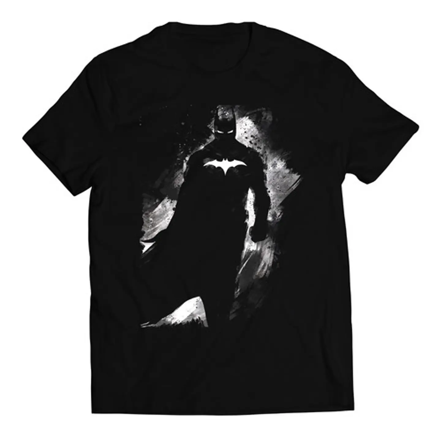 Polera Dc - Batman Grey Brush | Estilo Exclusivo 1