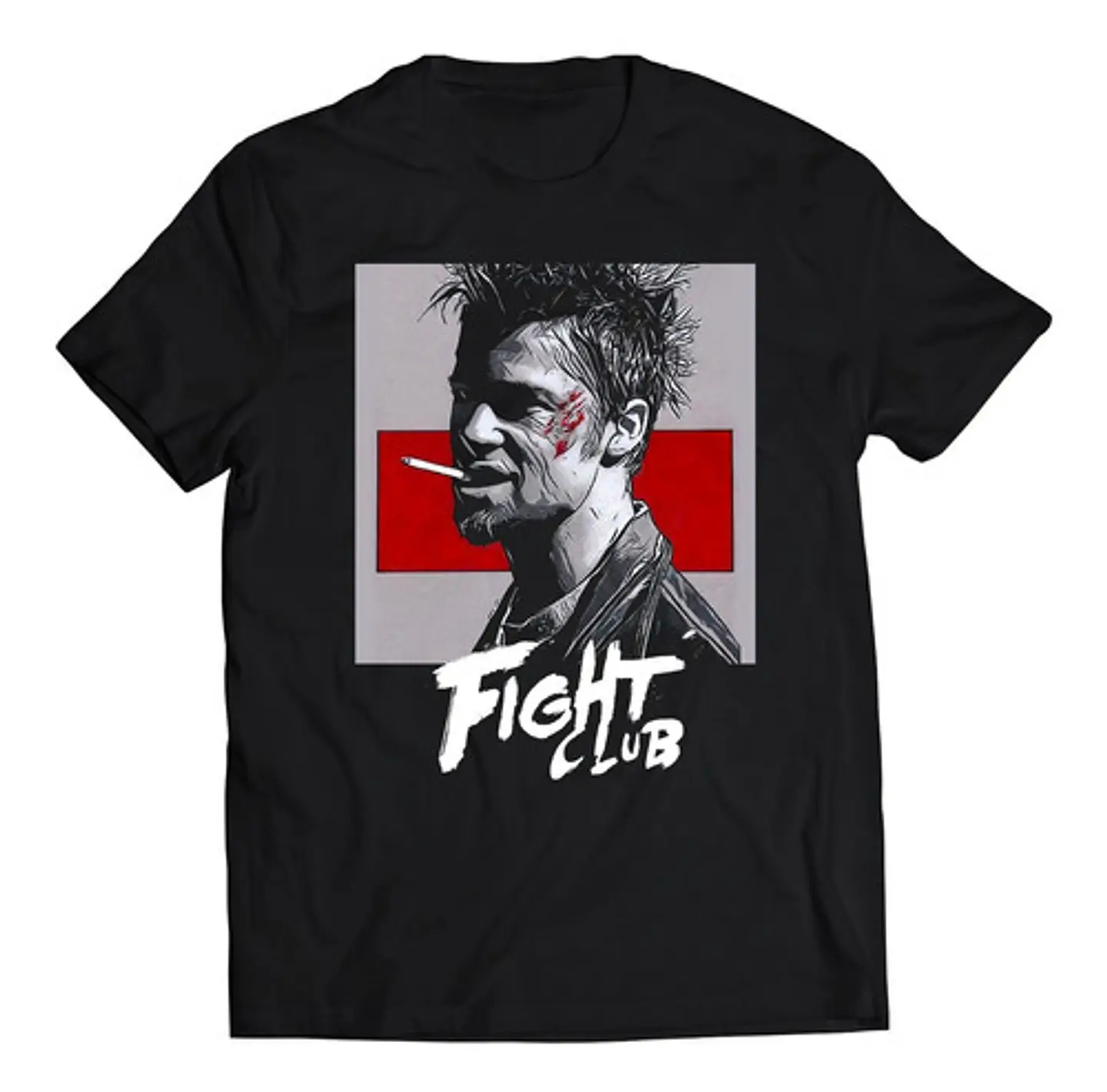 Polera Películas - Fight Club Red And Grey | Estilo Exclusivo 1