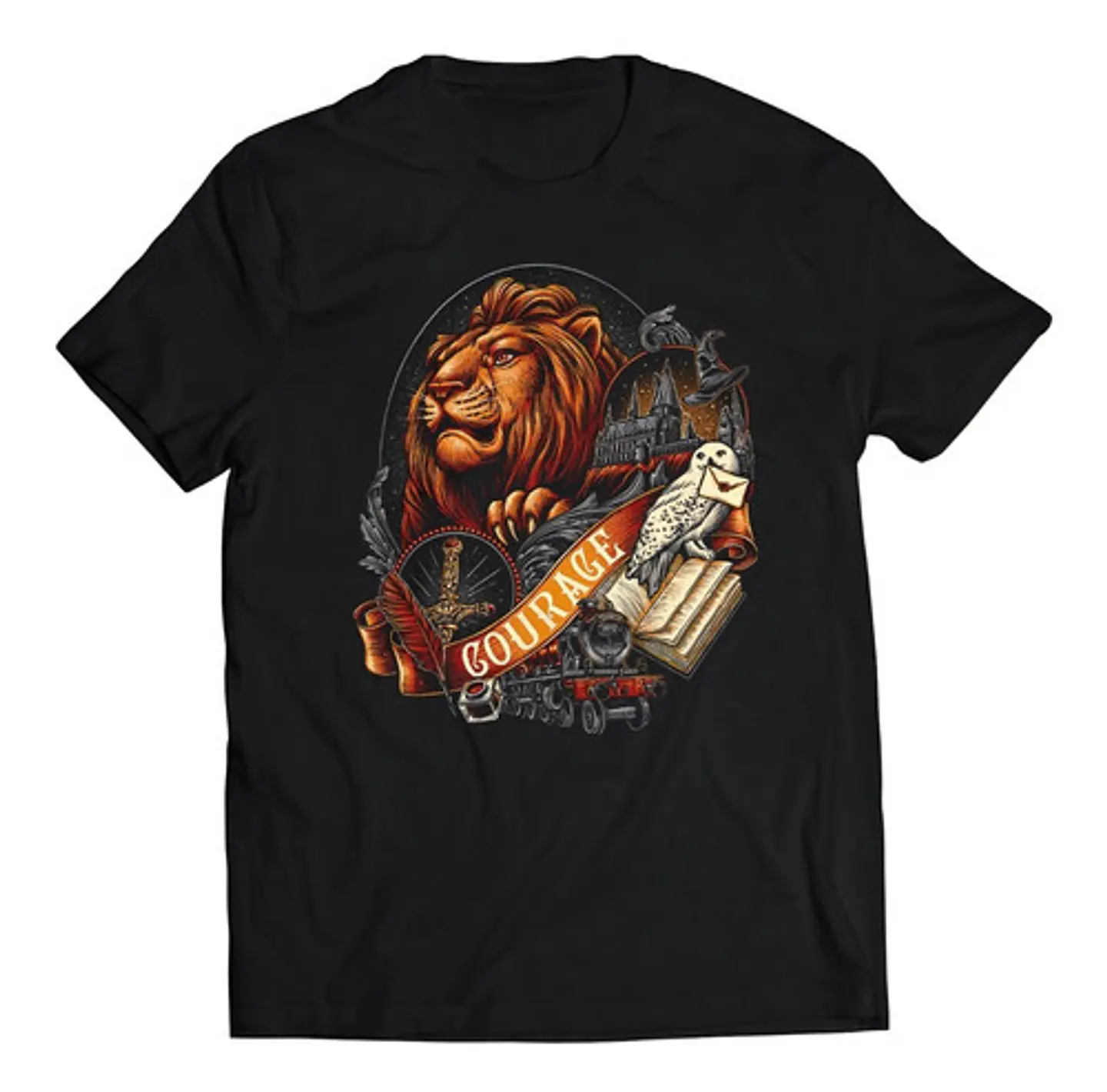 Polera Películas - Harry Potter Casa Gryffindor Coraje | Estilo Exclusivo 1