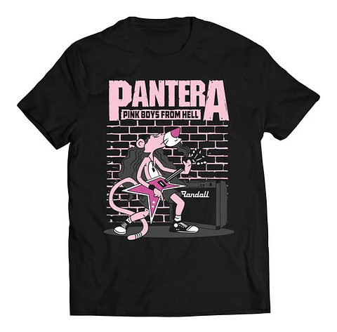Polera Pantera - Pink Boys From Hell | Rock