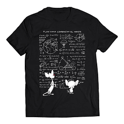 Polera  Pinky Y Cerebro - Plan Para Conquistar