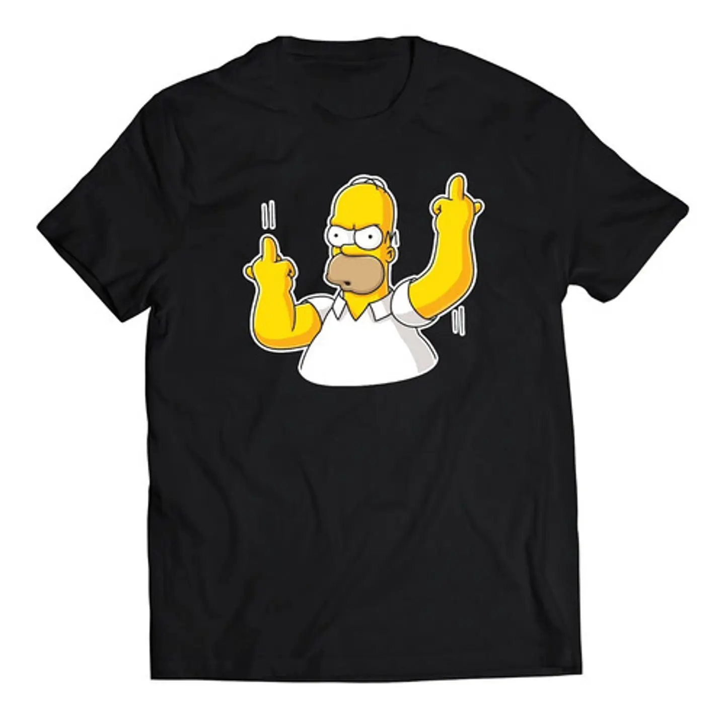 Polera Series  - Los Simpsons Homero Dedo Del Medio | Estilo Exclusivo 1