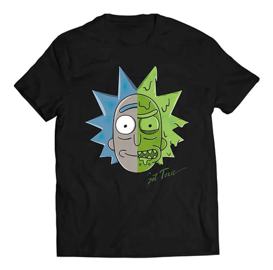 Polera Series  - Rick & Morty Get Toxic | Estilo Exclusivo 1