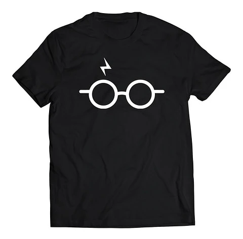 Polera Películas - Harry Potter Anteojos Y Cicatriz | Estilo Exclusivo