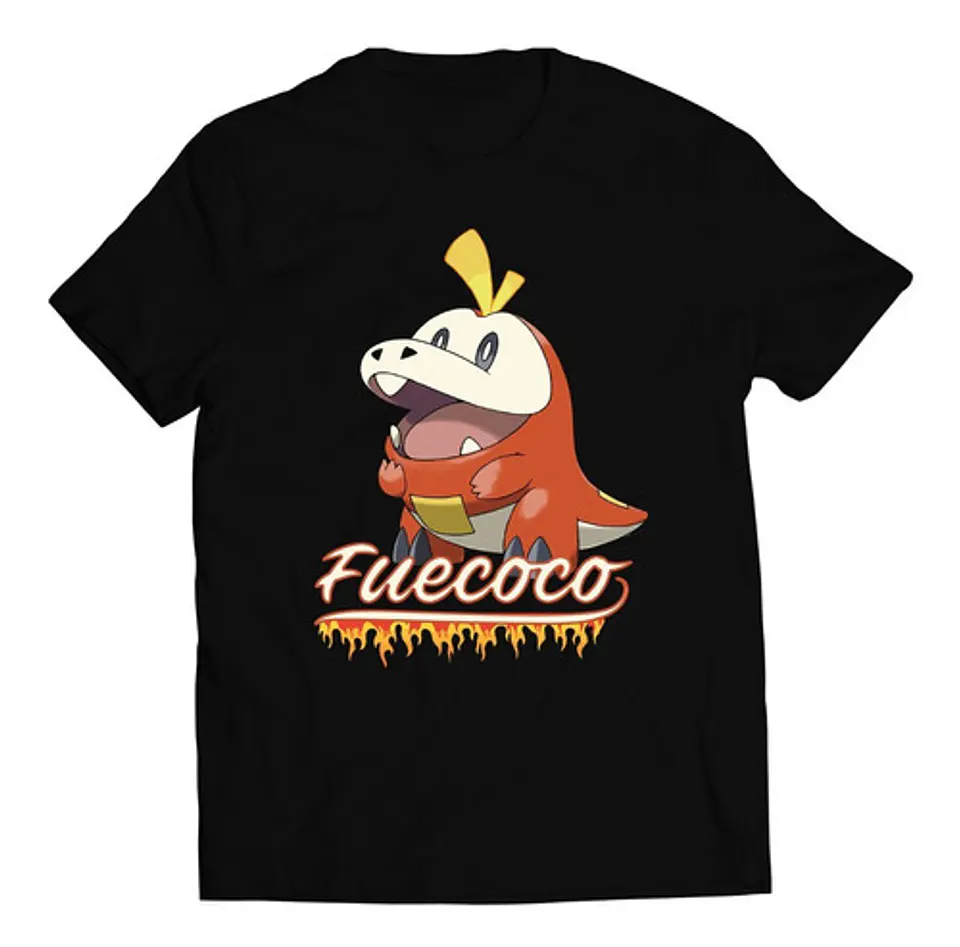 Polera Pokémon - Fuecoco | Ropa Gamer 1