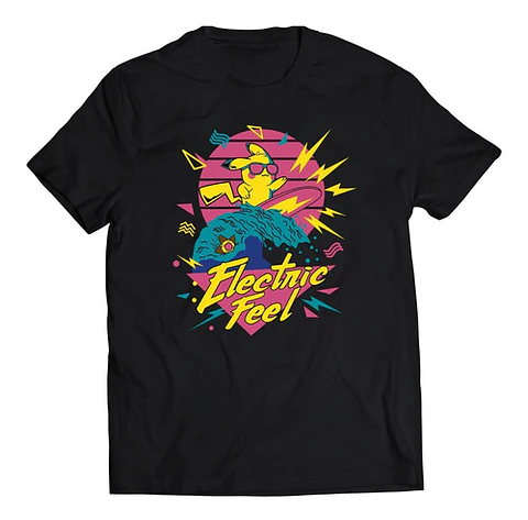 Polera Pokémon Pikachu Electric Feel | Ropa Gamer