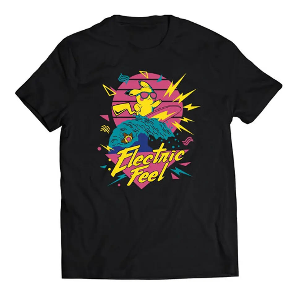 Polera Pokémon Pikachu Electric Feel | Ropa Gamer 1