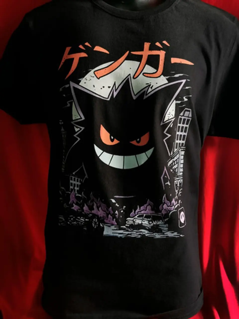 Polera Pokémon Gengar City | Ropa Gamer 2