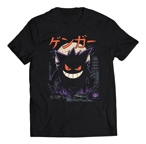 Polera Pokémon Gengar City | Ropa Gamer