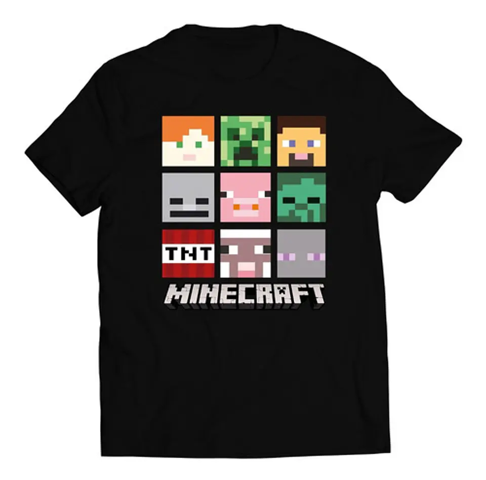 Polera Minecraft - Personajes | Ropa Gamer 1