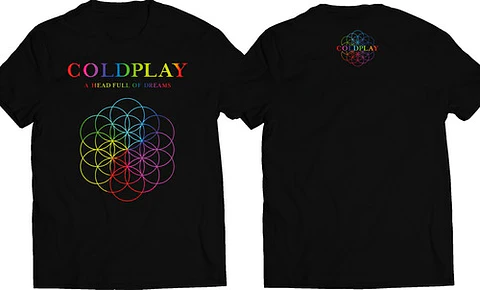 Polera Coldplay - A Head Full Of Dreams | Indie Rock