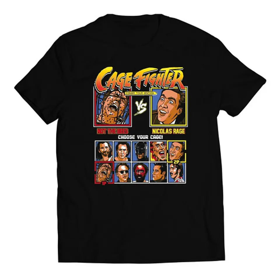 Polera Meme - Nicolas Cage Fighter | Estilo Exclusivo 1