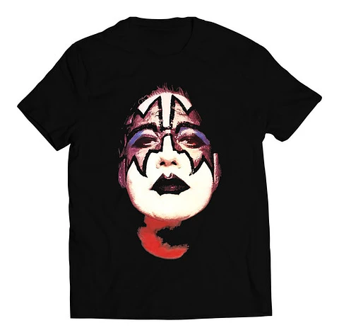 Polera Kiss - White Face | Rock