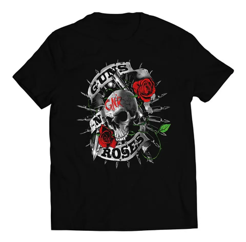 Polera Guns N Roses - Skull N Bullets | Rock 1