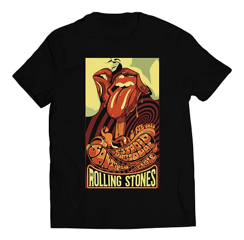 Polera The Rolling Stones - Santiago 2016 | Rock