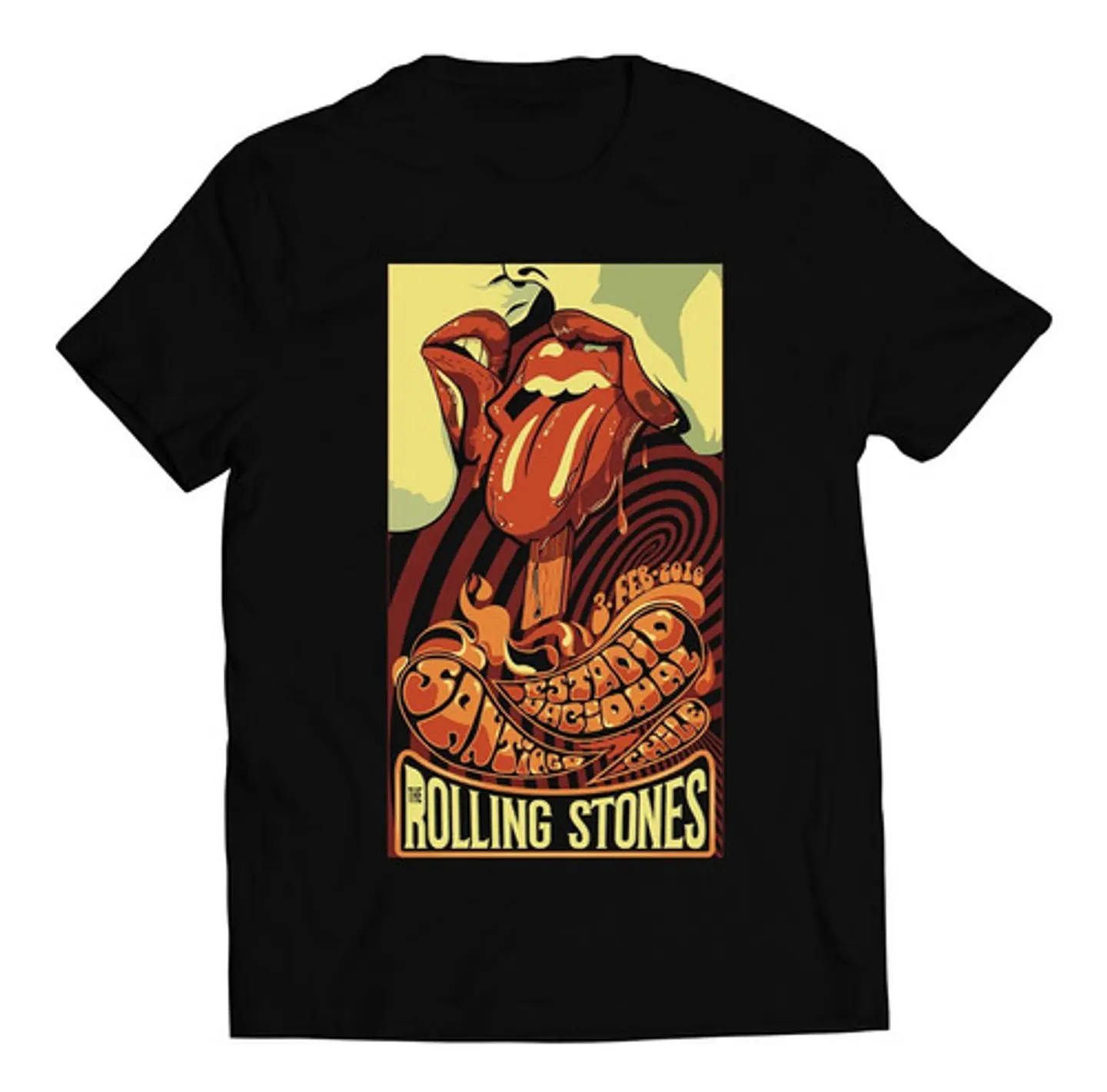 Polera The Rolling Stones - Santiago 2016 | Rock 1