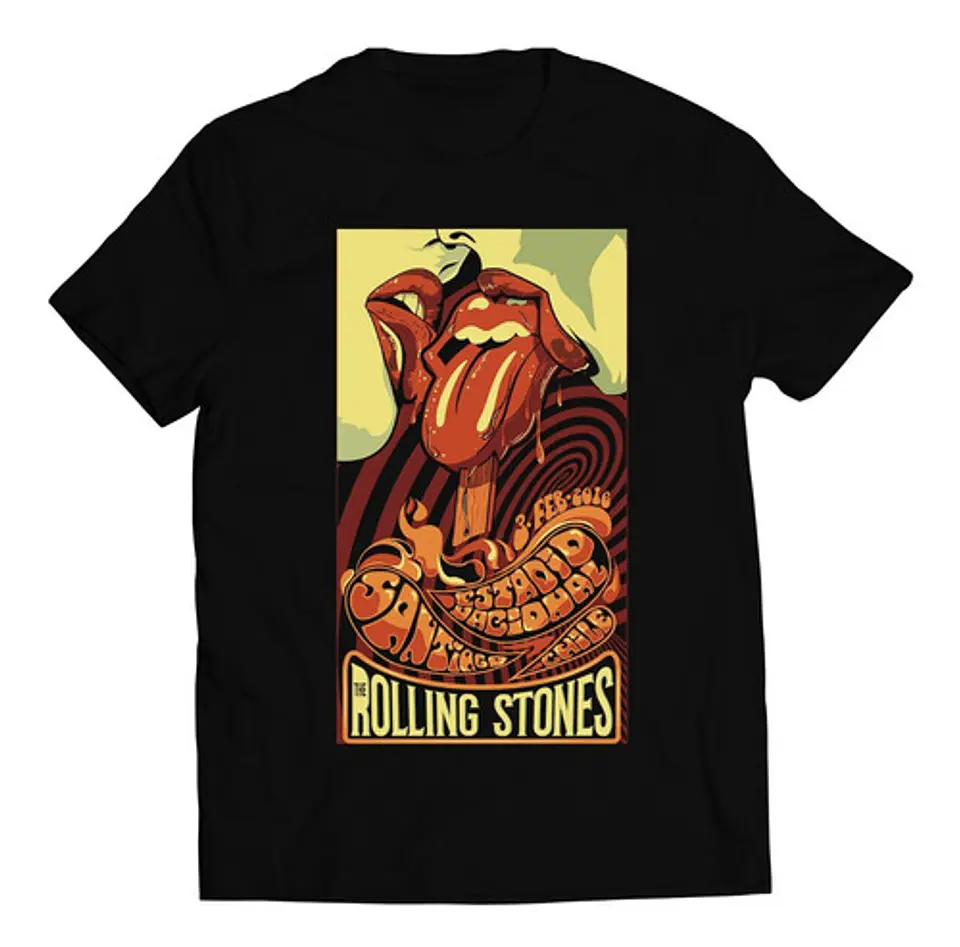 Polera The Rolling Stones - Santiago 2016 | Rock 1