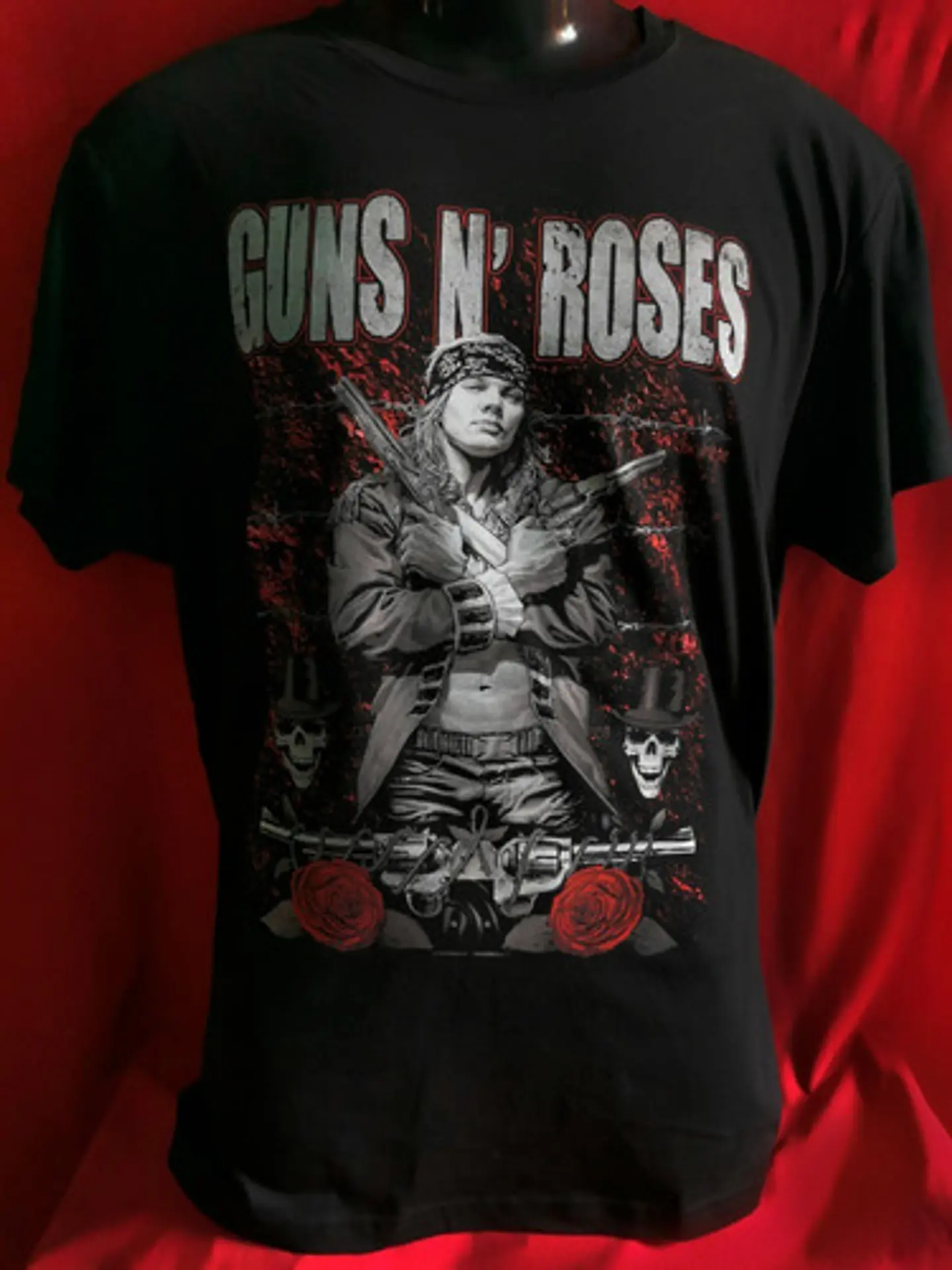 Polera Guns N Roses - Axl Rose B/w And Red | Rock 2