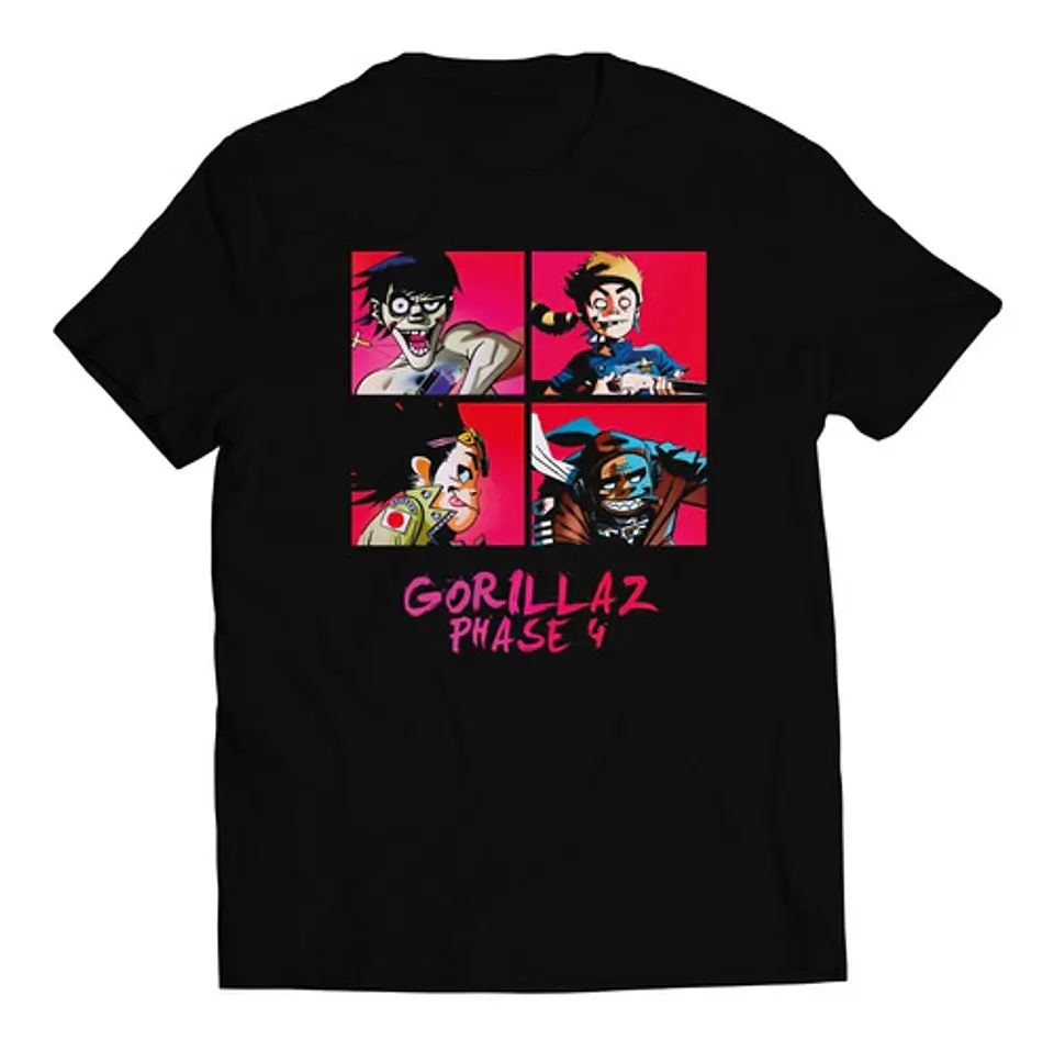 Polera Gorillaz - Phase 4 | Indie Rock 1