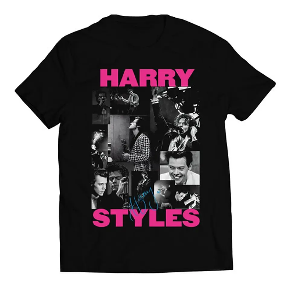 Polera Harry Styles - Black And White | Música Pop 1