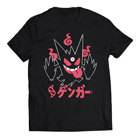 Polera Pokémon Mega Gengar | Ropa Gamer