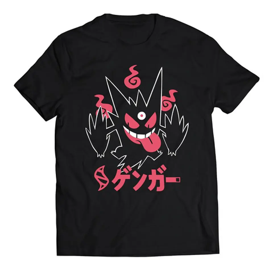 Polera Pokémon Mega Gengar | Ropa Gamer 1