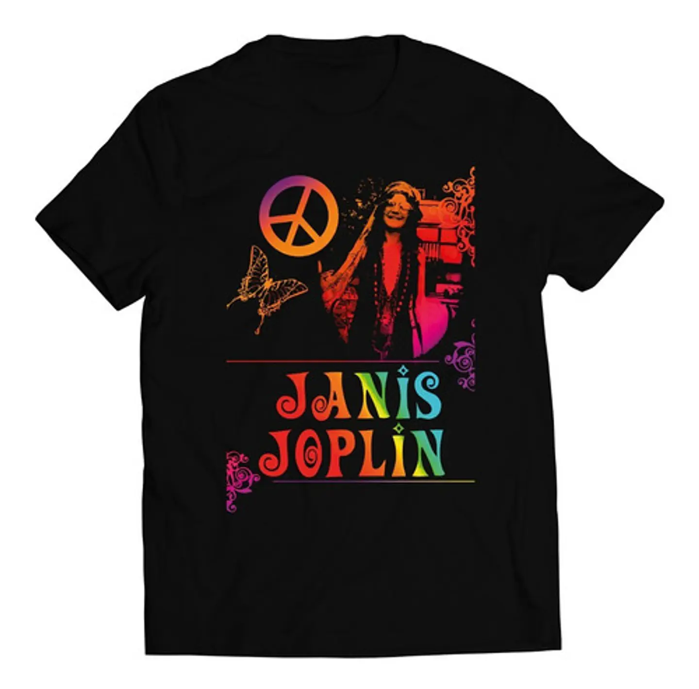 Polera Janis Joplin - Rainbow Peace | Rock 1