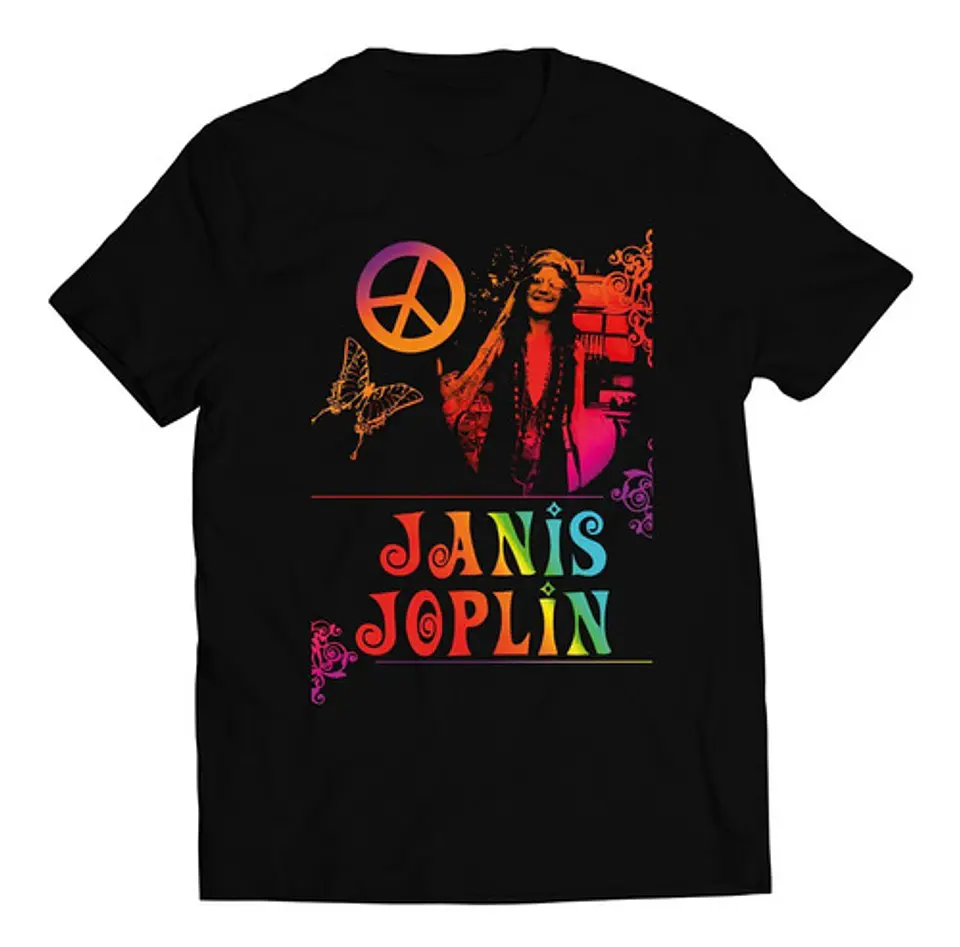 Polera Janis Joplin - Rainbow Peace | Rock 1
