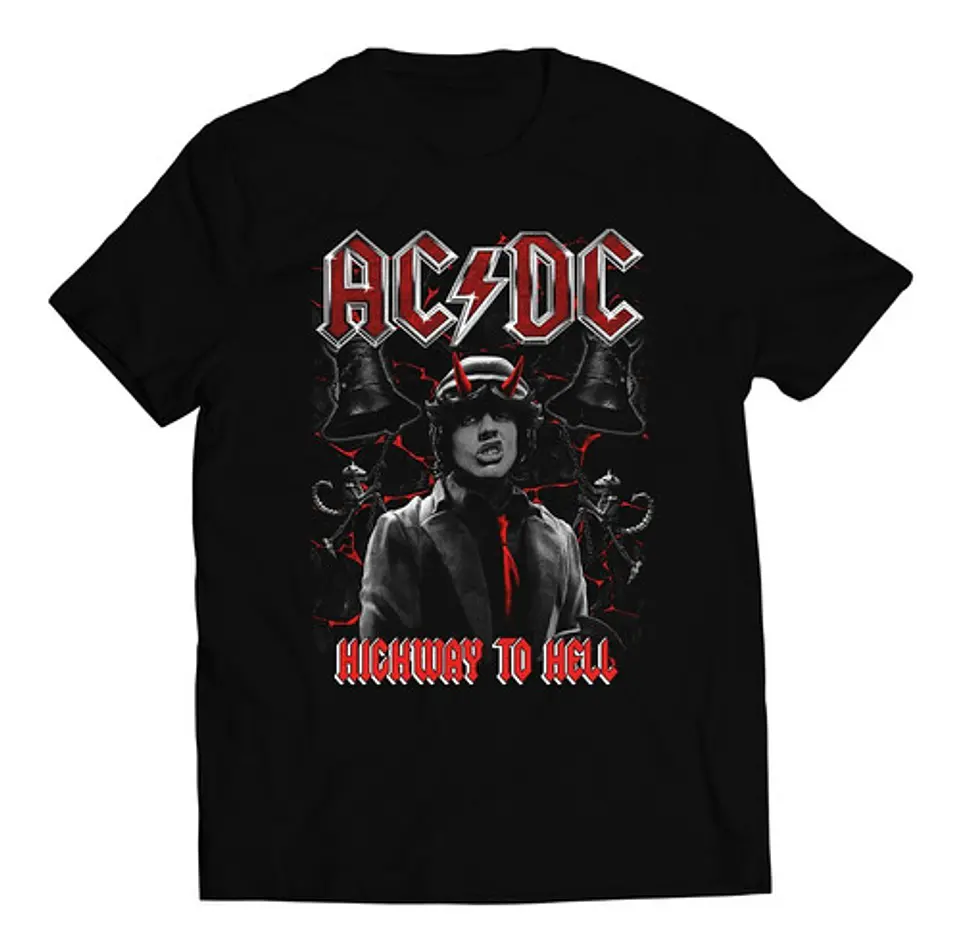 Polera Ac/dc - Highway To Hell Red | Rock 1