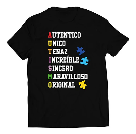 Polera Concienciación - Autismo - Acrónimo | Estilo Exclusivo