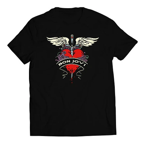 Polera Bon Jovi - Winged Heart | Rock