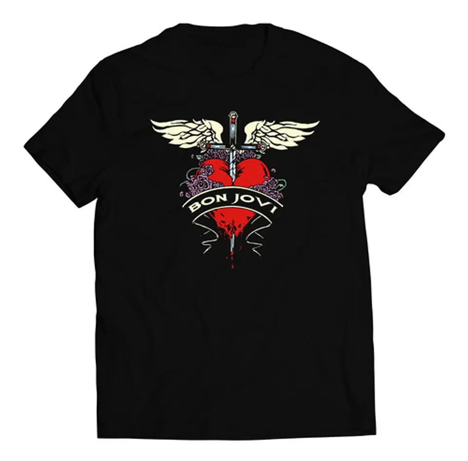 Polera Bon Jovi - Winged Heart | Rock 1