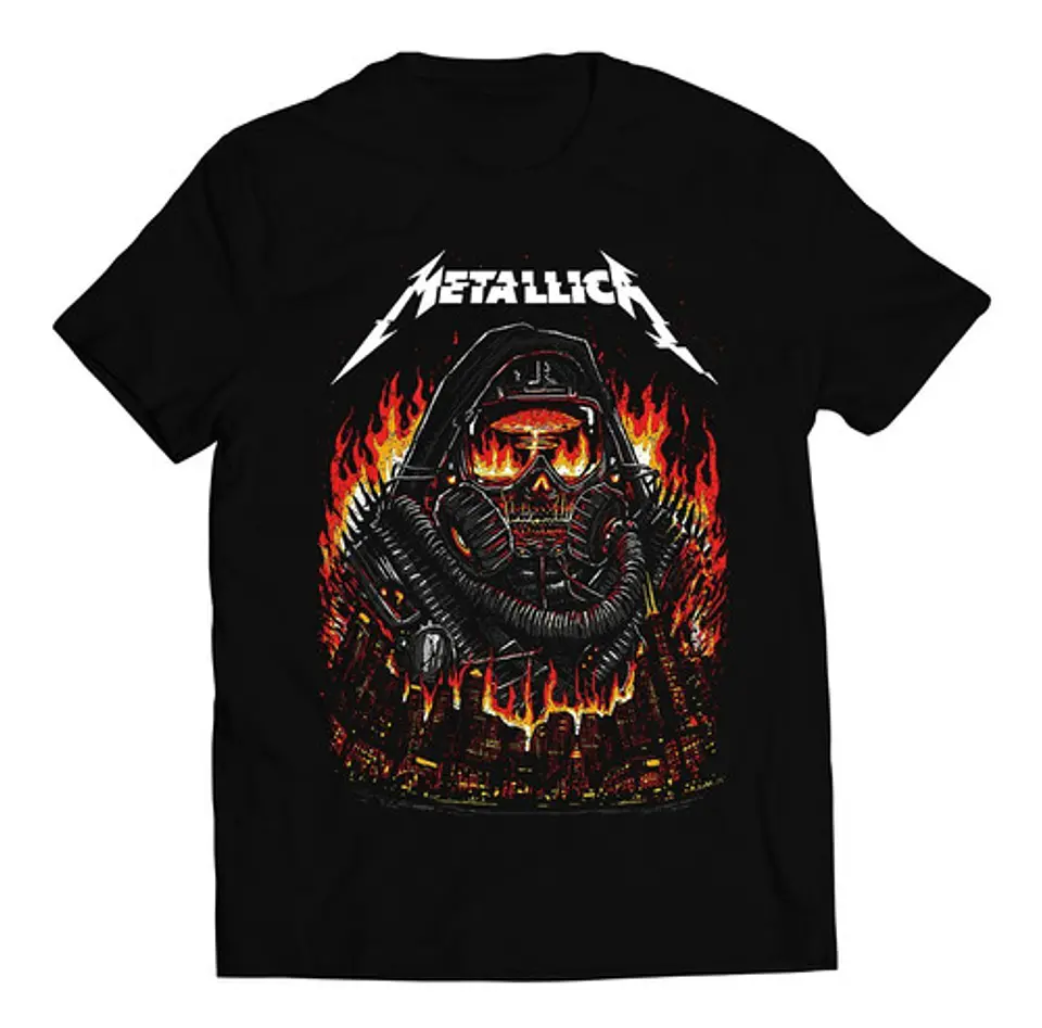 Polera Metallica - Burning | Metal 1