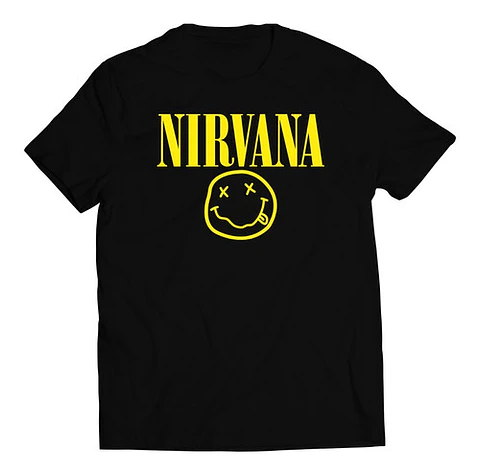 Polera Nirvana - Smiley Face Yellow | Rock