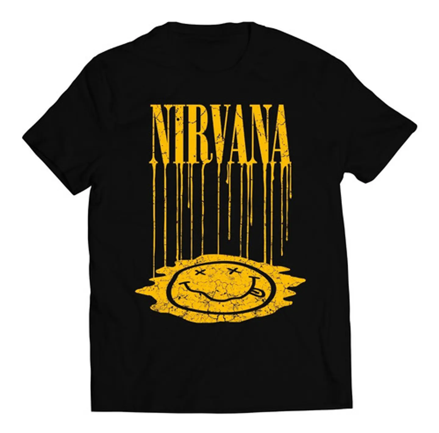 Polera Nirvana - Dripping Smiley Face | Rock 1