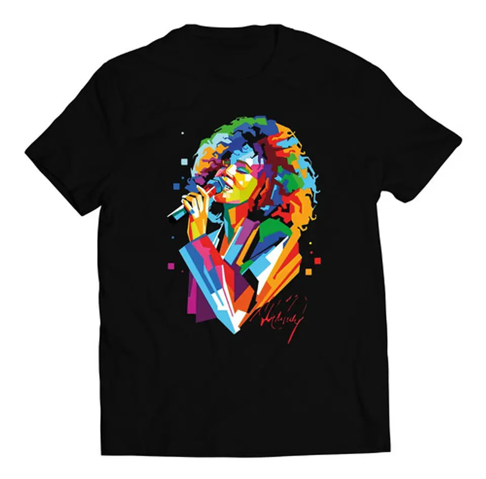 Polera Whitney Houston - Colores | Música Pop 1