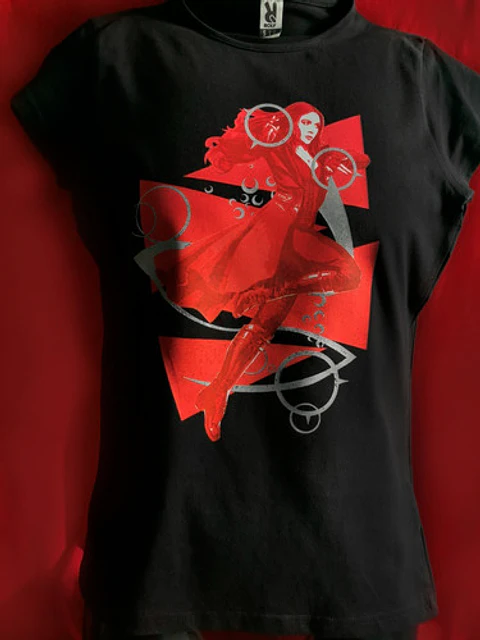 Polera Marvel Bruja Escarlata - The Scarlet Witch | Estilo Exclusivo