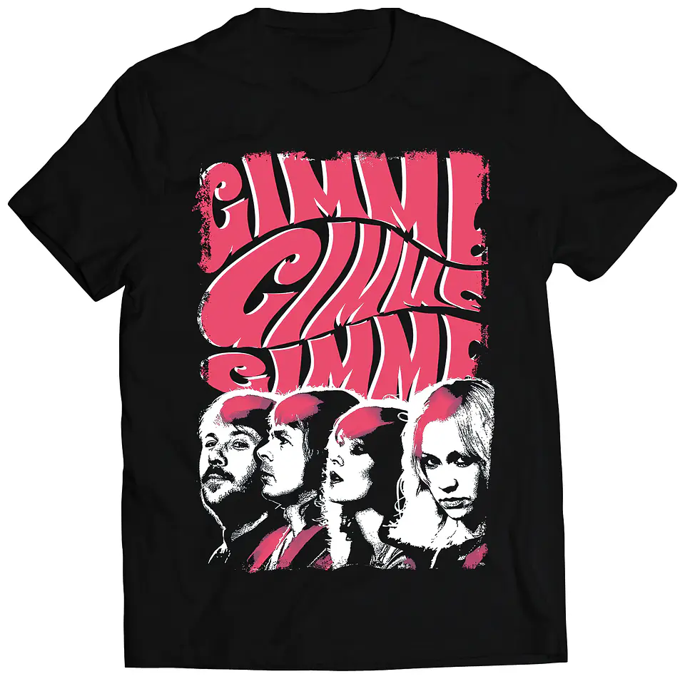 Polera ABBA - GIMME GIMME GIMME | Música Pop 1