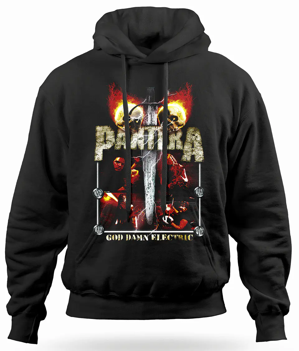 Polerón Canguro Pantera - God Damn Electric | Metal 1