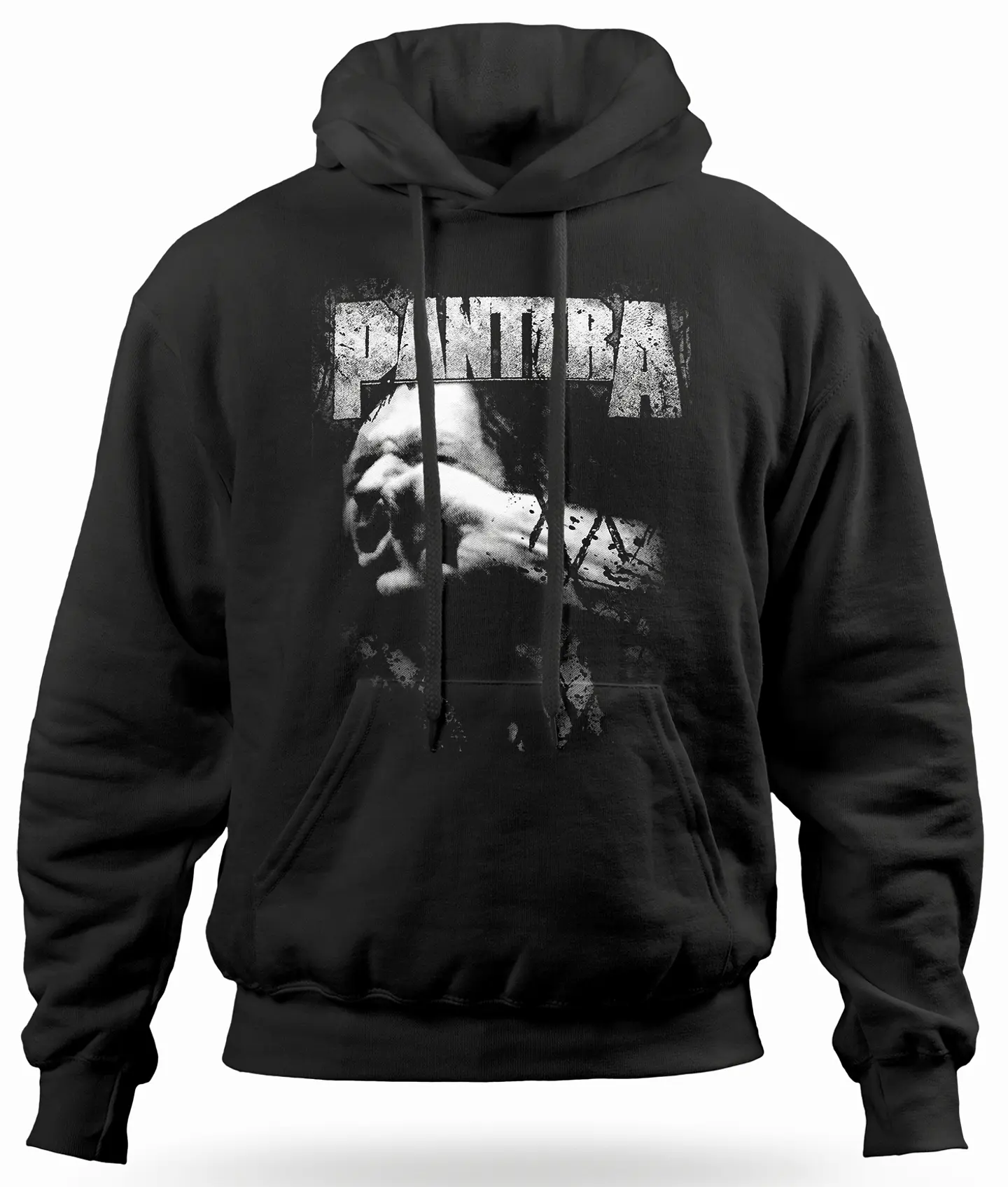 Polerón Canguro Pantera - Vulgar Display of Power White | Metal 1