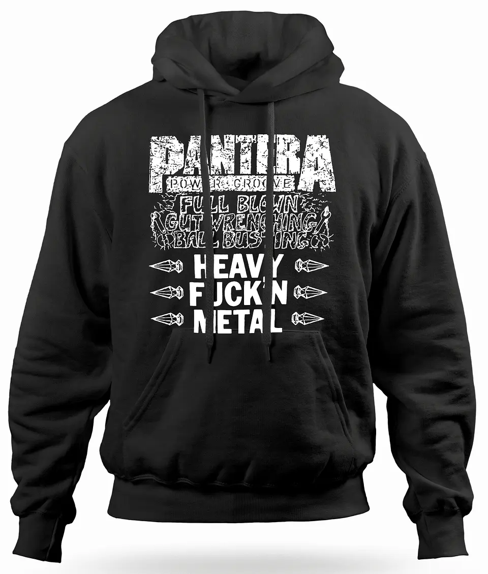 Polerón Canguro Pantera - Heavy Fuck'n Metal | Metal 1