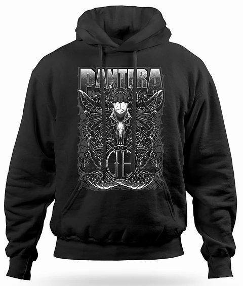Polerón Canguro Pantera - Grey Snakes | Metal
