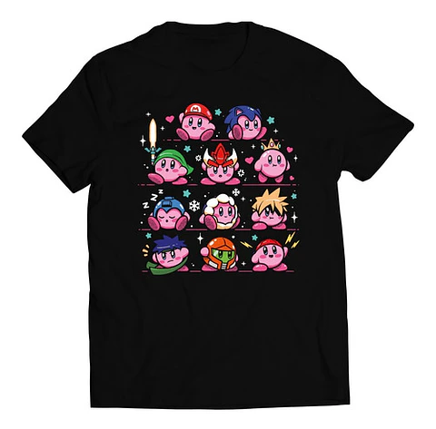 Polera Kirby - Smash Hats | Ropa Gamer
