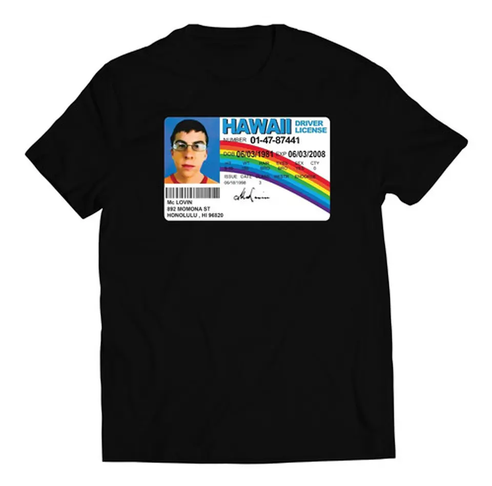 Polera Peliculas - Superbad - Mclovin Id | Estilo Exclusivo 1