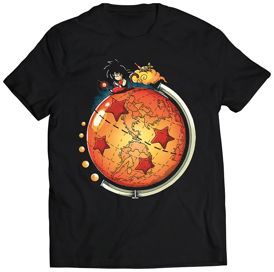 Polera Dragon Ball - Pequeño Gokú y la Dragon Ball | Anime Japonés 1