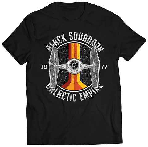 Polera Star Wars - Black Quadron Galactic Empire | Estilo Exclusivo