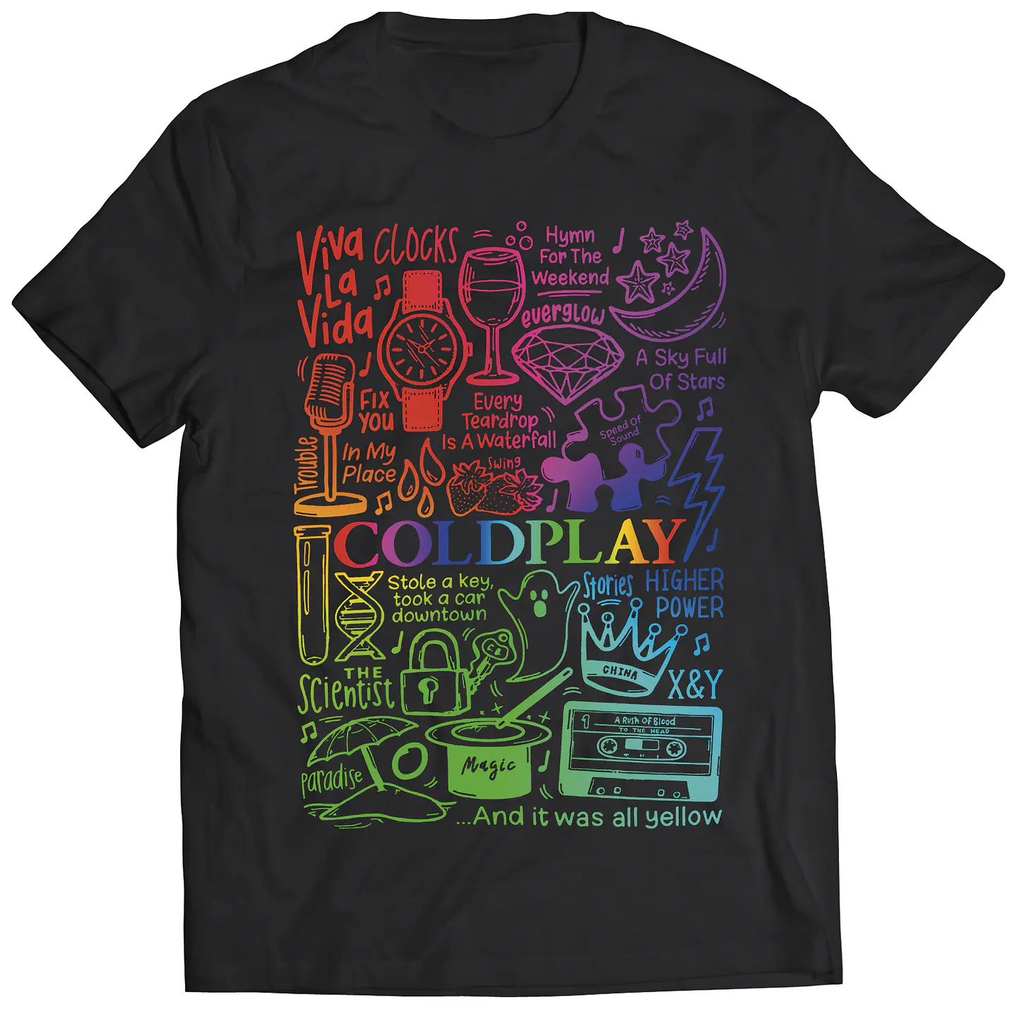 Polera Coldplay - Temazos Color | Indie Rock 1