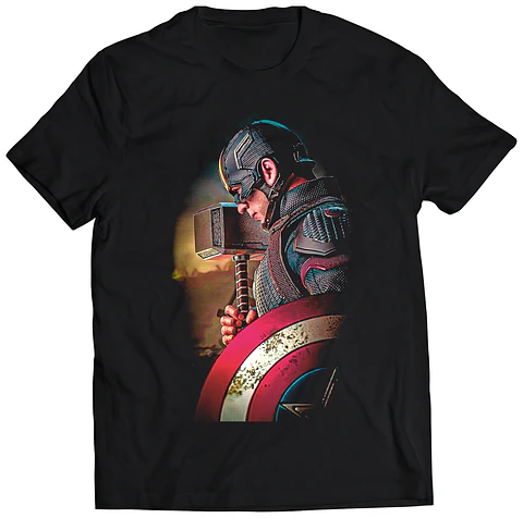 Polera Marvel - Capitan America Mjollnir | Estilo Exclusivo